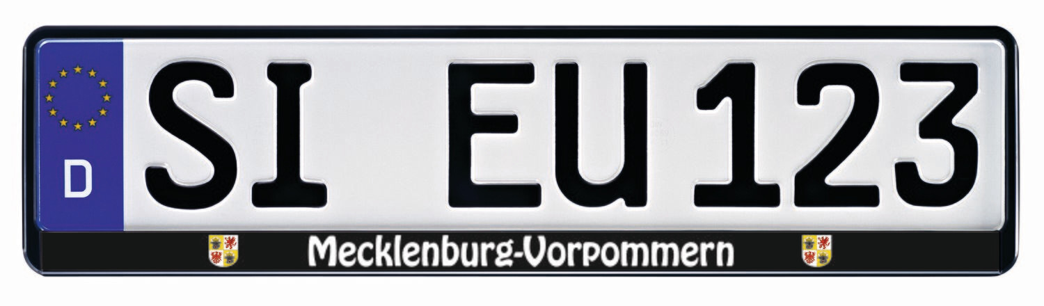 Kennzeichenhalter Mecklenburg Vorpommern f/ür 520 x 110 mm Kennzeichen