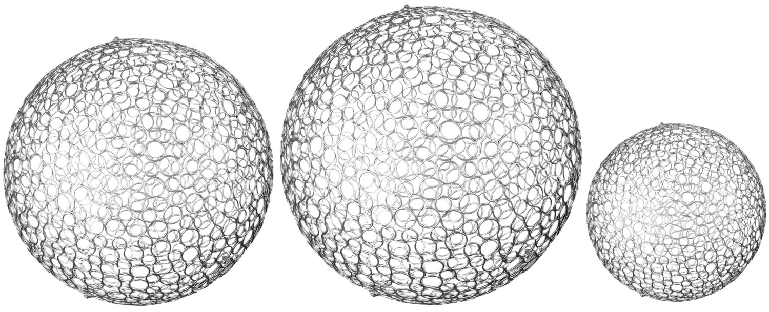 Huge Iron Decorative Ball Set Of 3 27 24 16