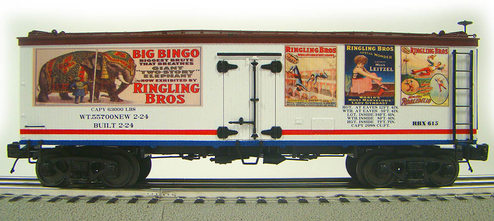  Scale Lionel/MTH Ringling Bros. Advance Train | Model Circus Trains