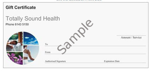 Gift Certificate CERT