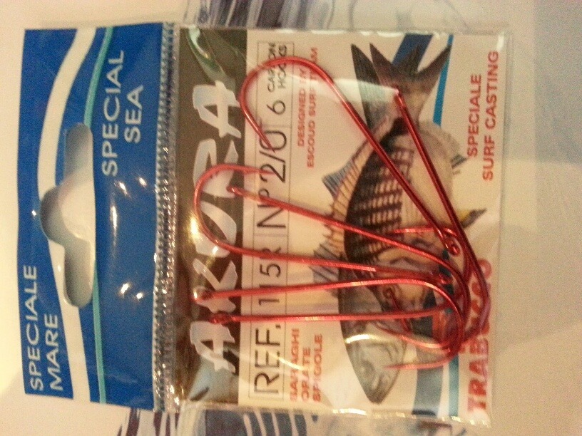 AKURA 115 R red coated aberdeen style hooks 00160