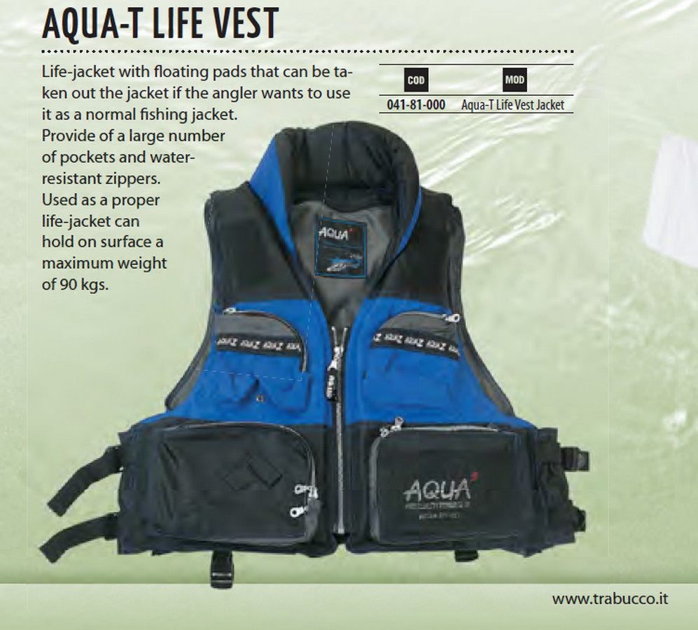 Aqua T PFD floation vest for lure fishing 00216