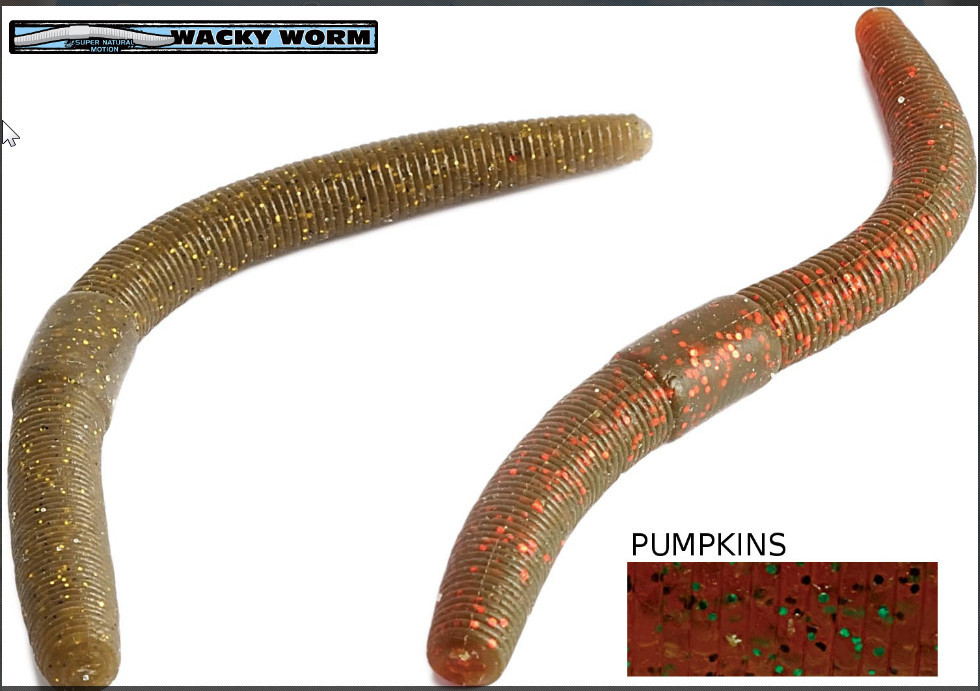 wacky worm 5 inch 10 per pack 5 colours 00266