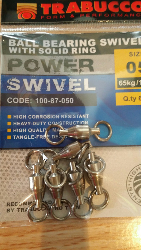 Ball bearing swivels with solid rings