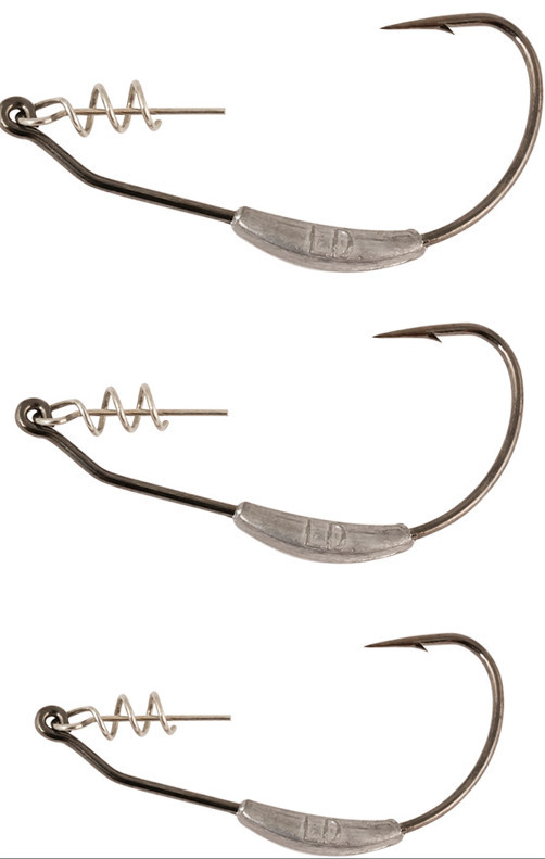 Advanced spring lock texas rig weighted hooks for soft lures