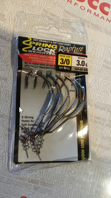 Advanced spring lock texas rig weighted hooks for soft lures