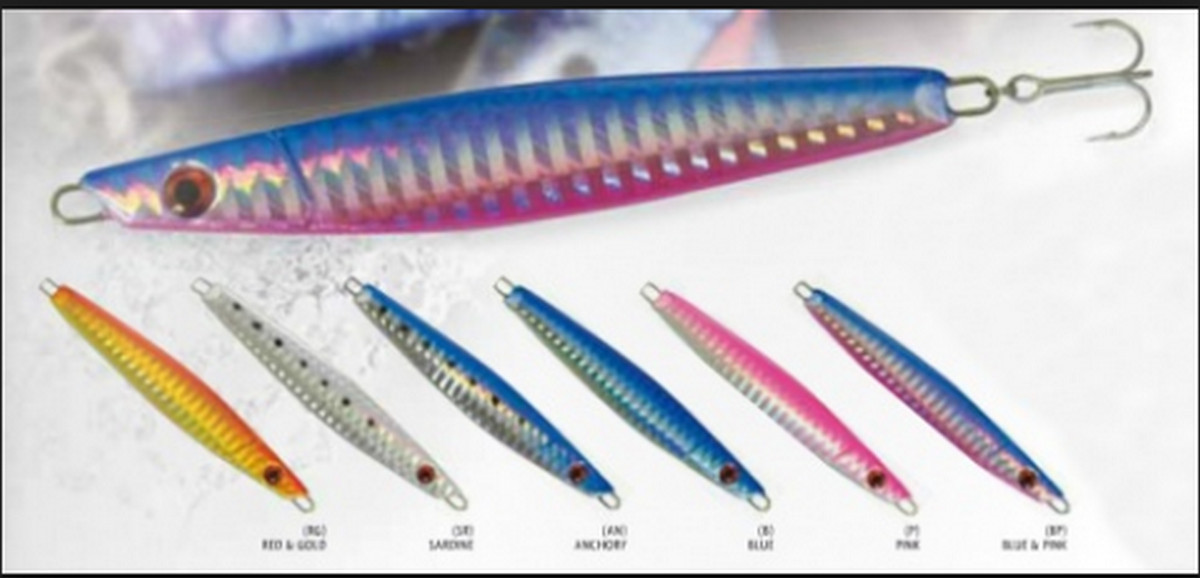Asami casting jigs 60g silver and anchovy , very strong hooks
