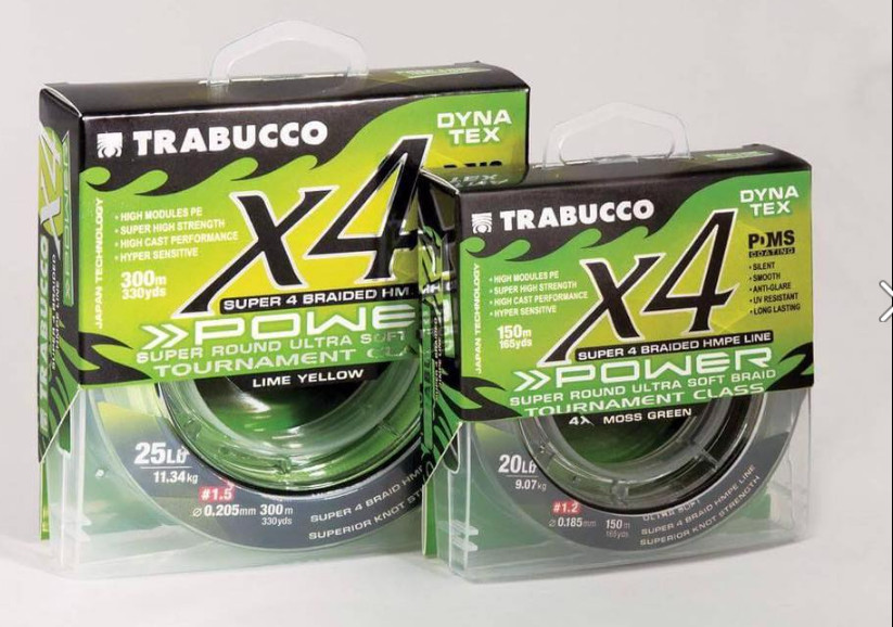 Dynatex X4 HMPE Braid for Ultralight lure fishing . lime yellow .063 to .185 available