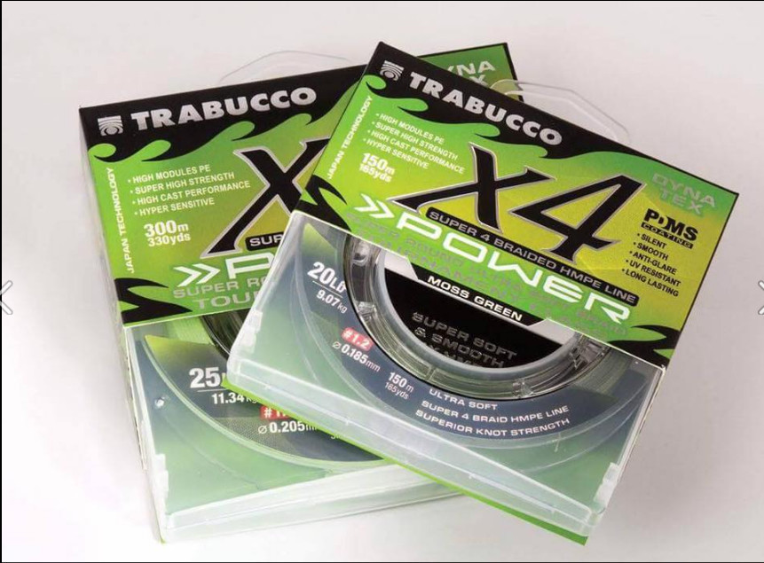Dynatex X4 HMPE Braid for Ultralight lure fishing . lime yellow .063 to .185 available