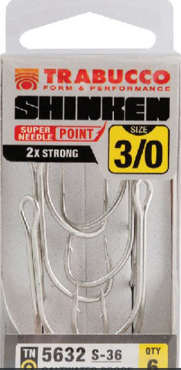 Shrinken S 36 open welded double hooks 6 per pack
