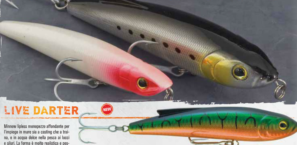 Live Darter lipless minnow for game fish 00462