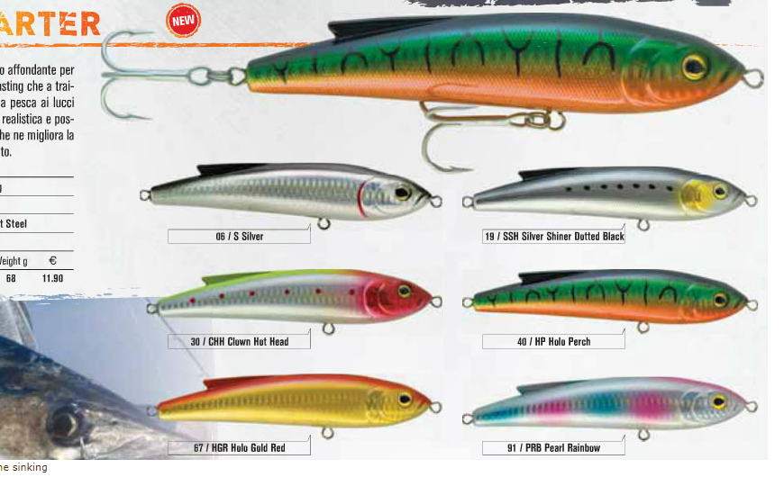 Live Darter lipless minnow for game fish