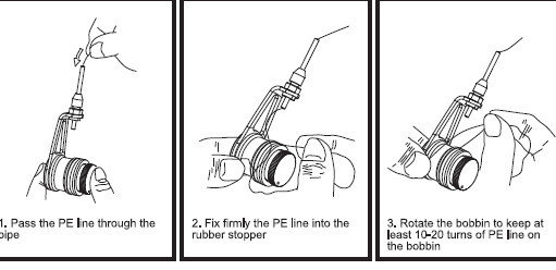 Eazy PR Bobbin Knotter. the best way too get 100% low profile braid to mono leader knots.