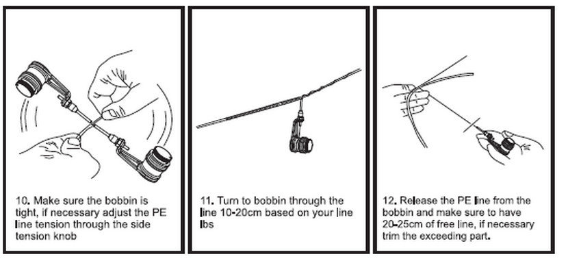 Eazy PR Bobbin Knotter. the best way too get 100% low profile braid to mono leader knots.