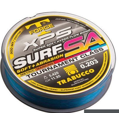 Trabucco XPS Surf SA Fluoro Power Surf Casting Fishing Line 300 mt HI ABRASION