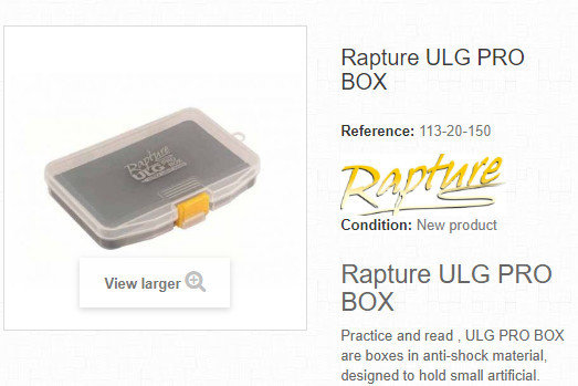 ULG Pro box for holding jig heads in foam