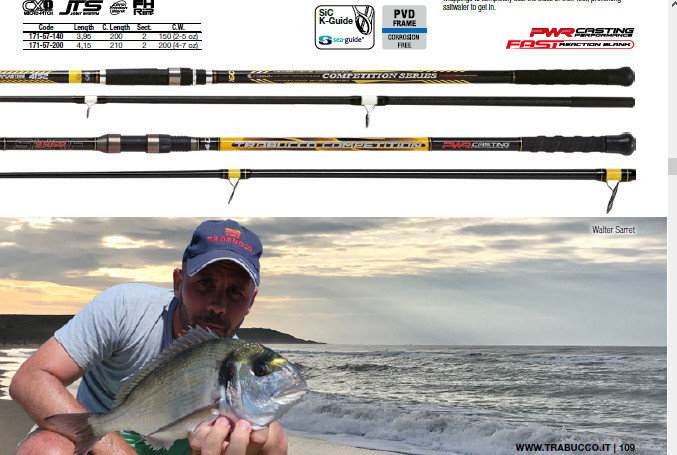 Athena Evolution GT 2 piece UK spec surf casting rod 3.95m and 4.15m