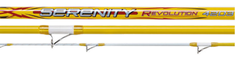 Serenity Revolution surf 420 full fuji low rider Alconite rings and DPS reel seat.