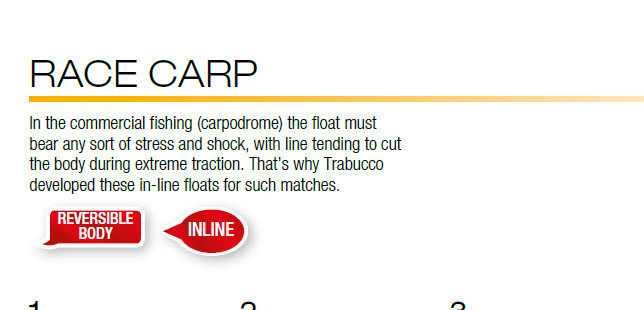 Race Carp IN LINE REVERSIBLE CARBON FLOAT FOR MARGIN CARP new 2018