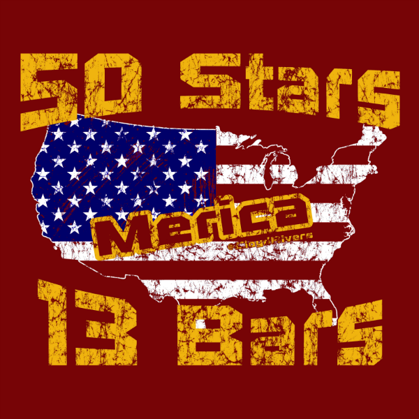 Winter Clearance Hoodie - Stars and Bars