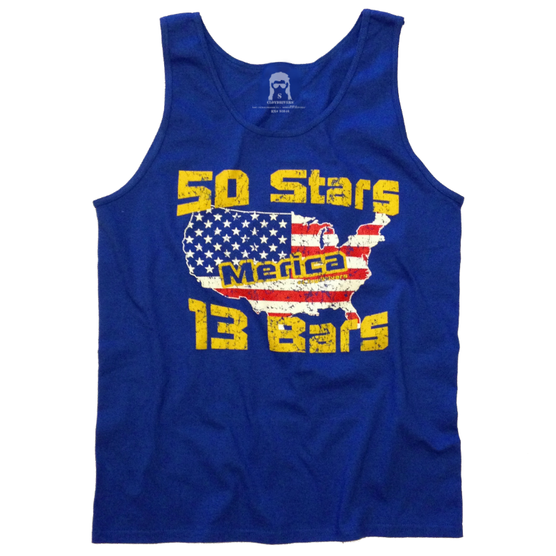 Tank Top - Merica. 50 Stars & 13 Bars