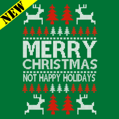 T-Shirt - Christmas Sweater - Not Happy Holidays T-Shirt - Christmas Sweater - Not Happy Holidays