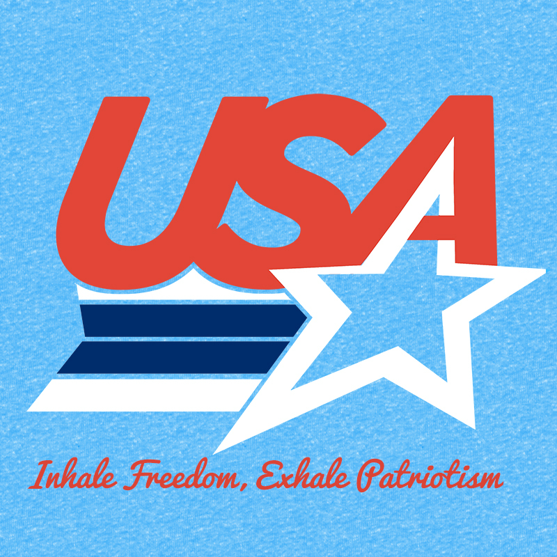 T-Shirt - Inhale Freedom, Exhale Patriotism