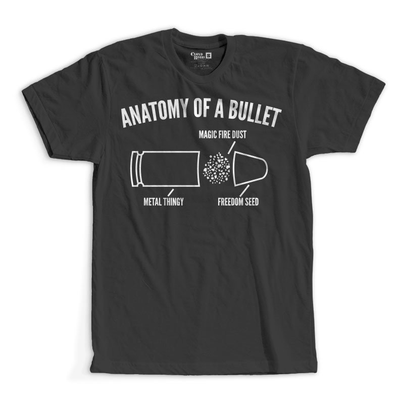 T-Shirt - Anatomy of A Bullet