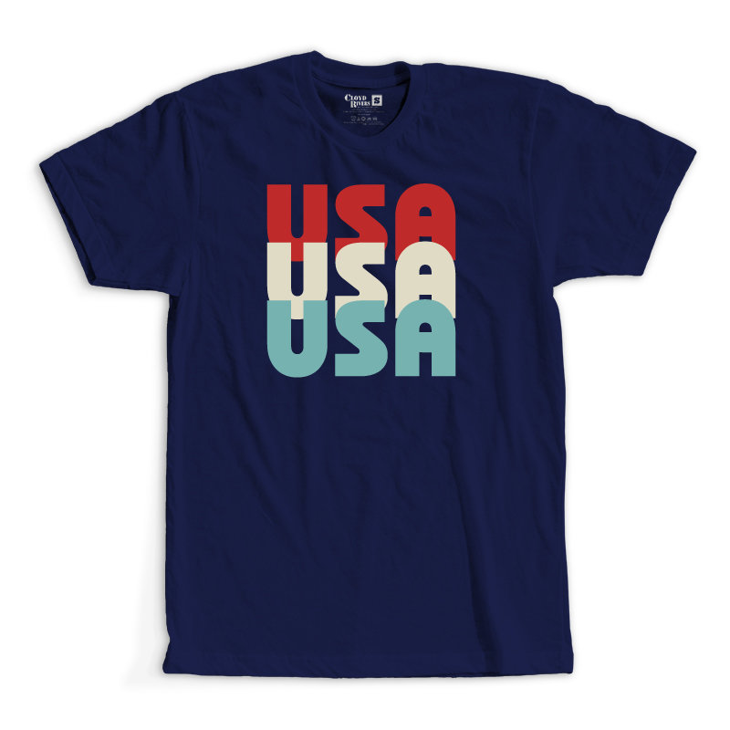 T-Shirt - USA Tri-Color