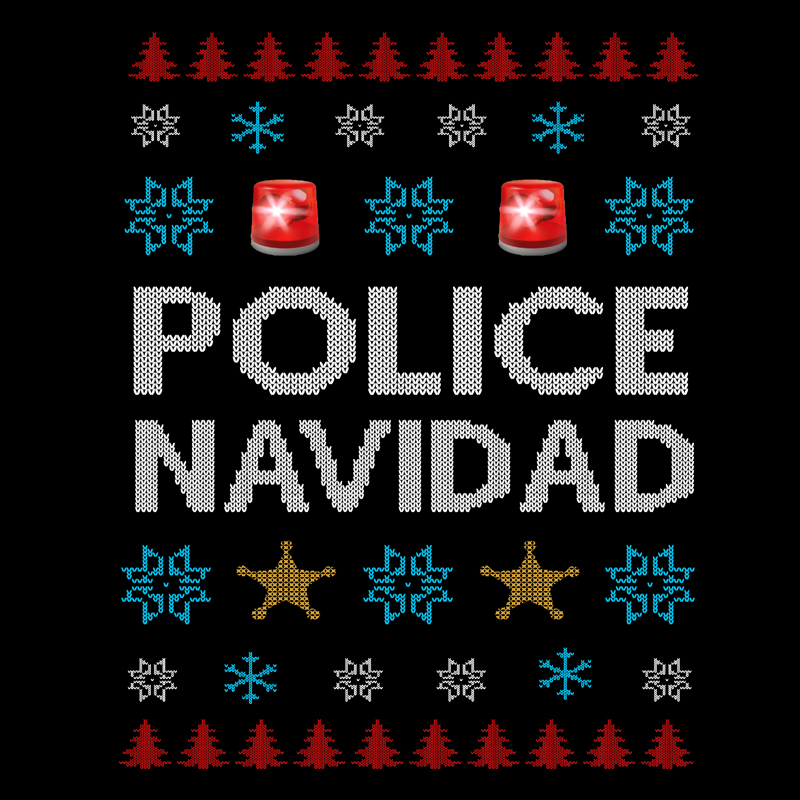 Sweatshirt - Christmas Sweater - Police Navidad