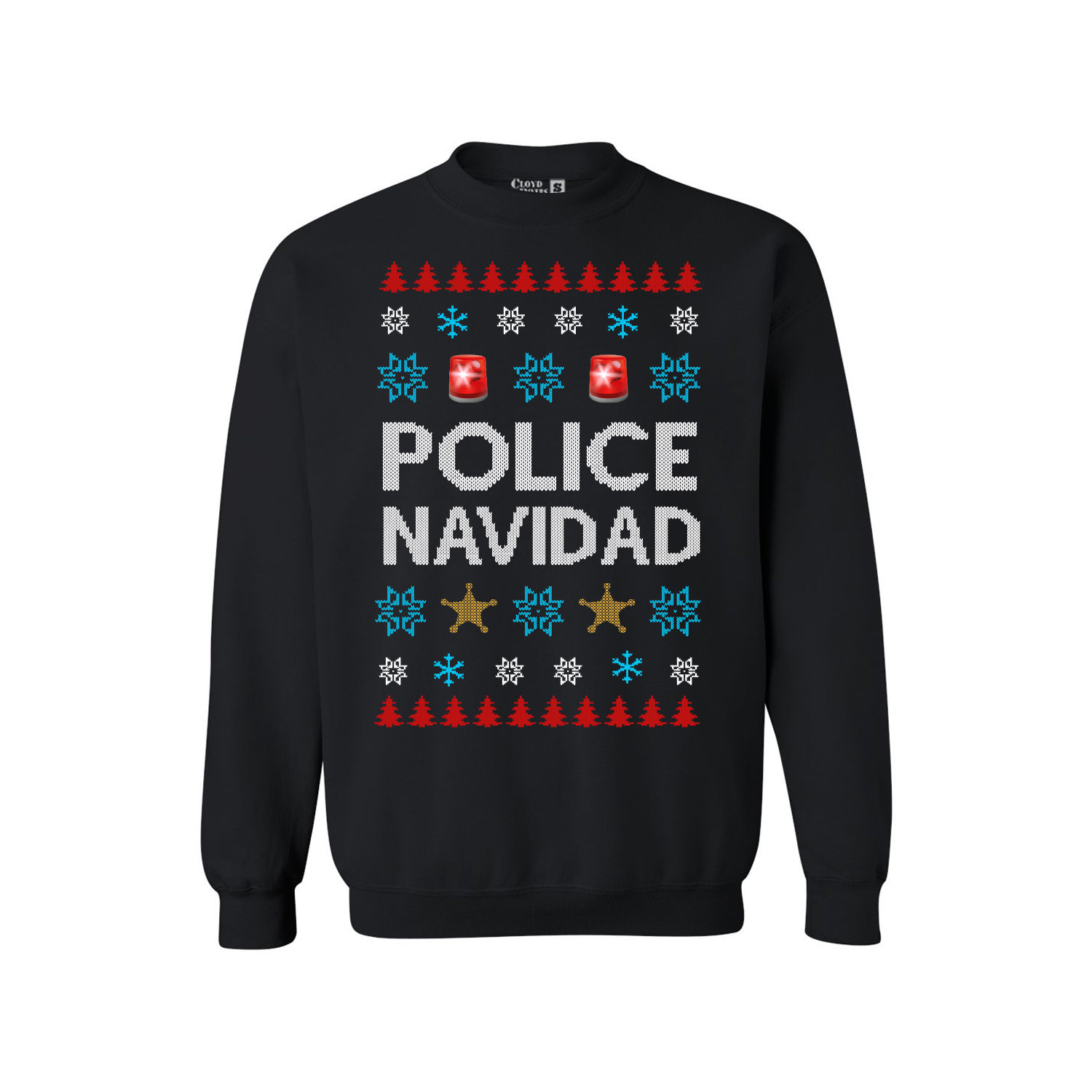 Sweatshirt - Christmas Sweater - Police Navidad