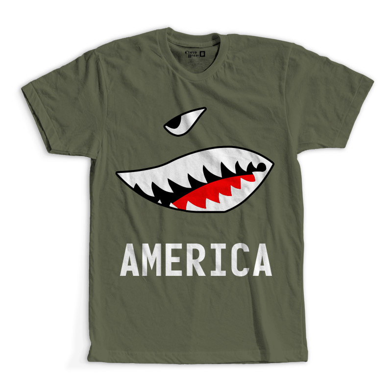 T-Shirt - American Bomb Face