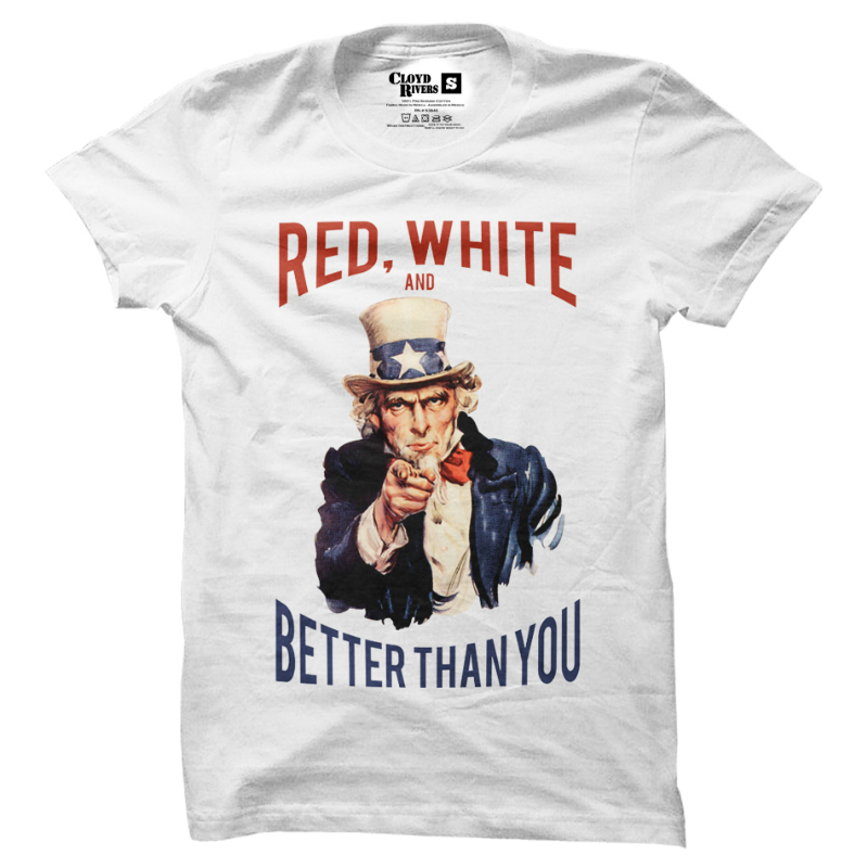 T-Shirt - Red, White and Better Than You