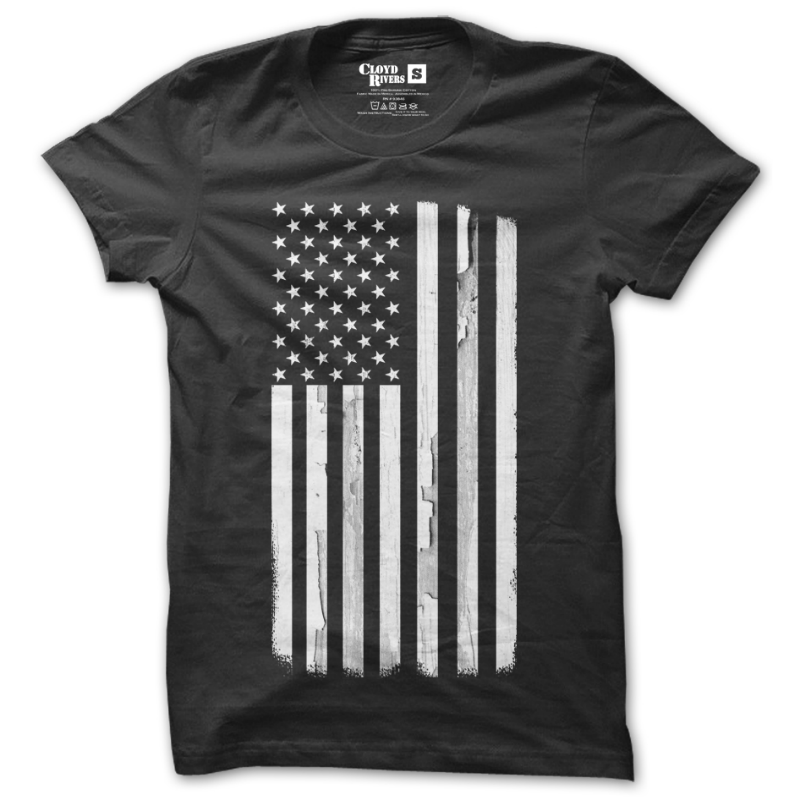 T-Shirt - Monochrome Flag