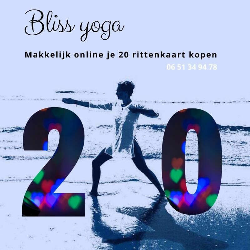 Bliss Yoga 20 rittenkaart Bliss Yoga 20 rittenkaart