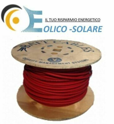 Matassa Cavo Solare 6mm 500 mt Rosso Fotovoltaico ABITAZIONE - CASA - BAITA -CAMPER Matassa Cavo Solare 6mm 500 mt Rosso Fotovoltaico ABITAZIONE - CASA - BAITA -CAMPER