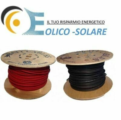 Matasse Cavo Solare 4mm 500 mt NERO + 500mt ROSSO Fotovoltaico ABITAZIONE - CASA - BAITA -CAMPER Matasse Cavo Solare 4mm 500 mt NERO + 500mt ROSSO Fotovoltaico ABITAZIONE - CASA - BAITA -CAMPER