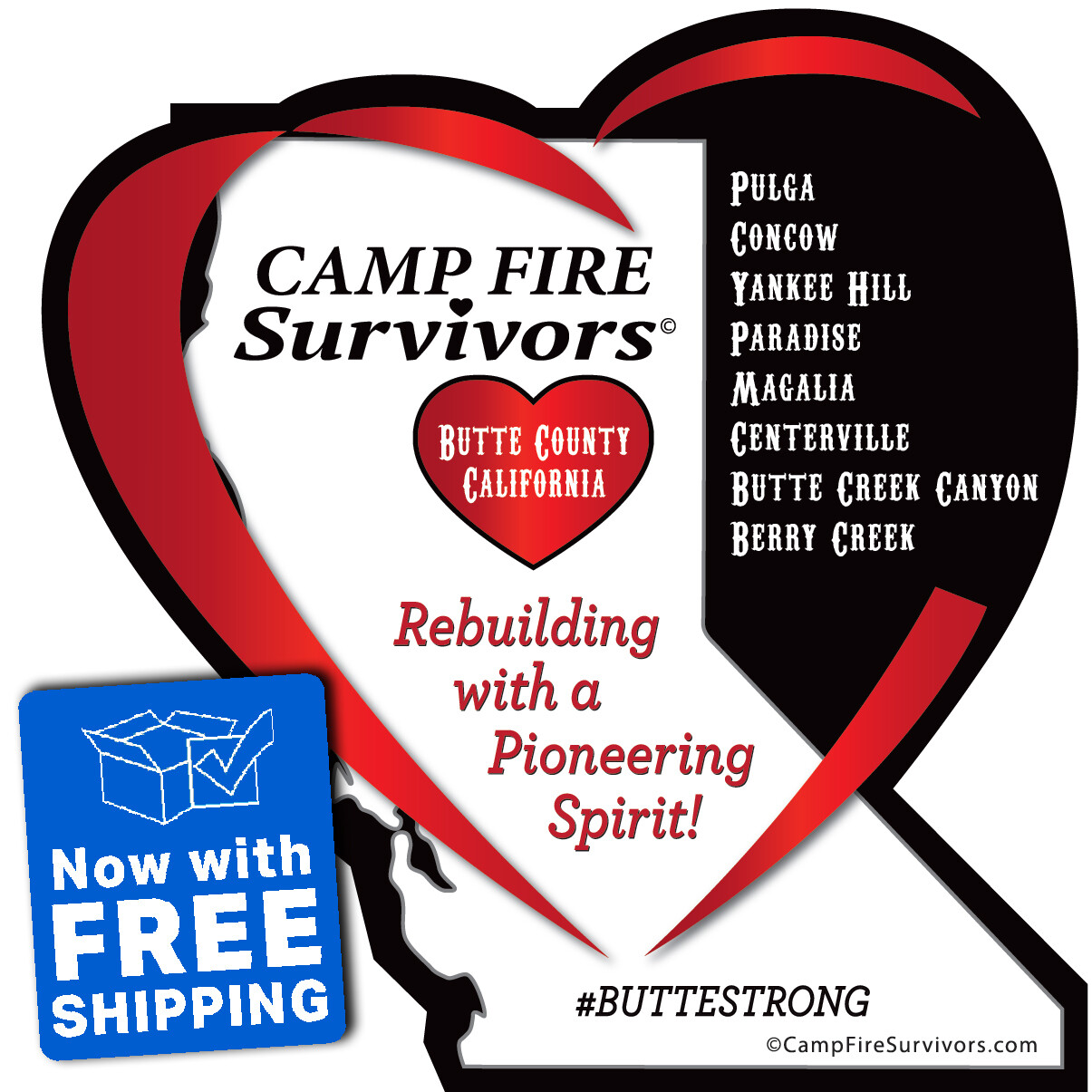 Camp Fire Survivors© Sticker Camp Fire Survivors© Sticker