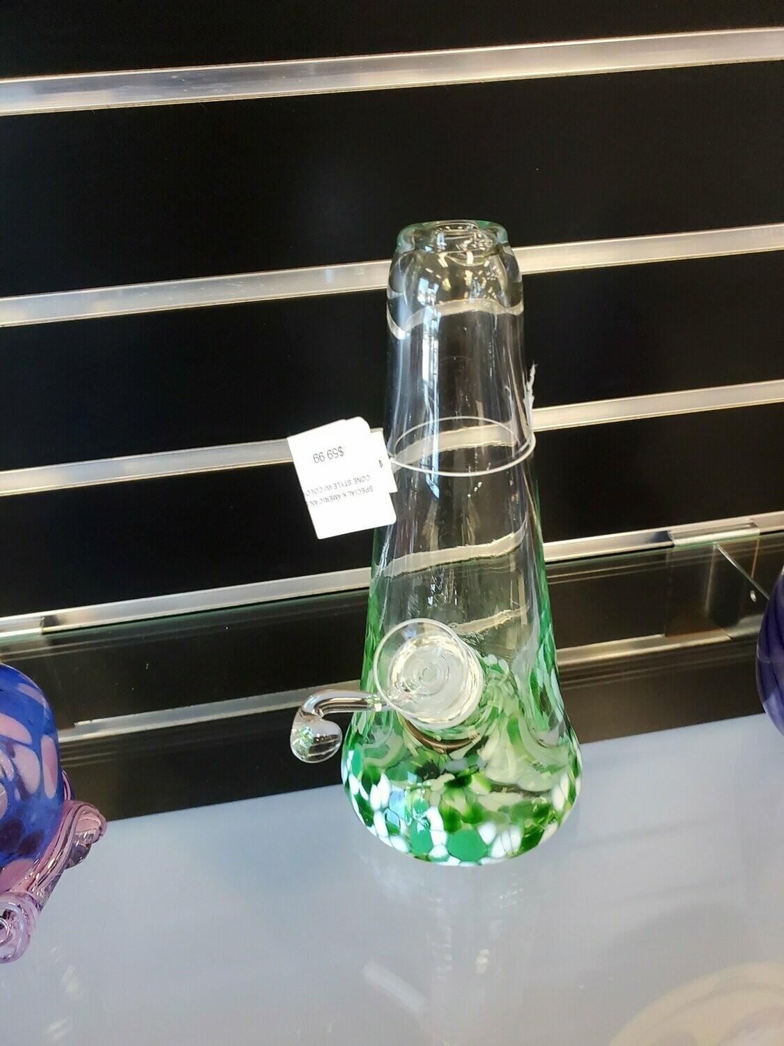 SPECIAL K GLASS 7" CONE RIG W/PEBBLE WORK