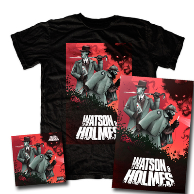 WATSON AND HOLMES "DETECTIVE" SHIRT AND CD BUNDLE 00045