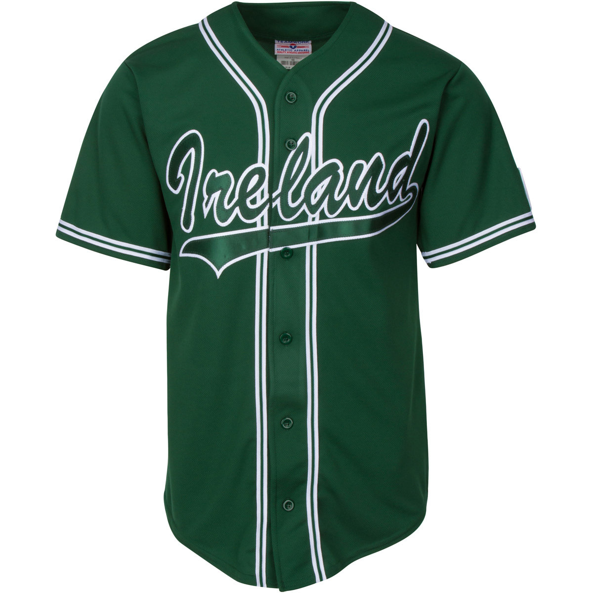 Team Ireland Irish National Baseball Team GREEN Customized Game Jersey IRLJER004