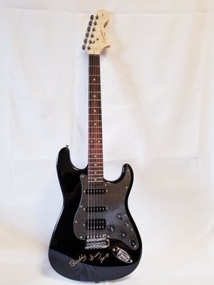 Black Squier Strat w/ free poster Black Squier Strat w/ free poster