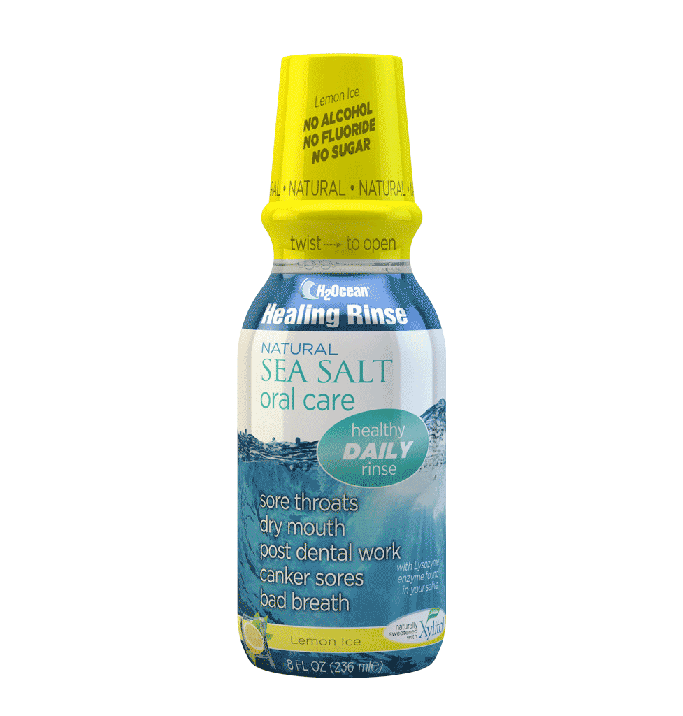 Healing Mouth Rinse Lemon Ice 8oz