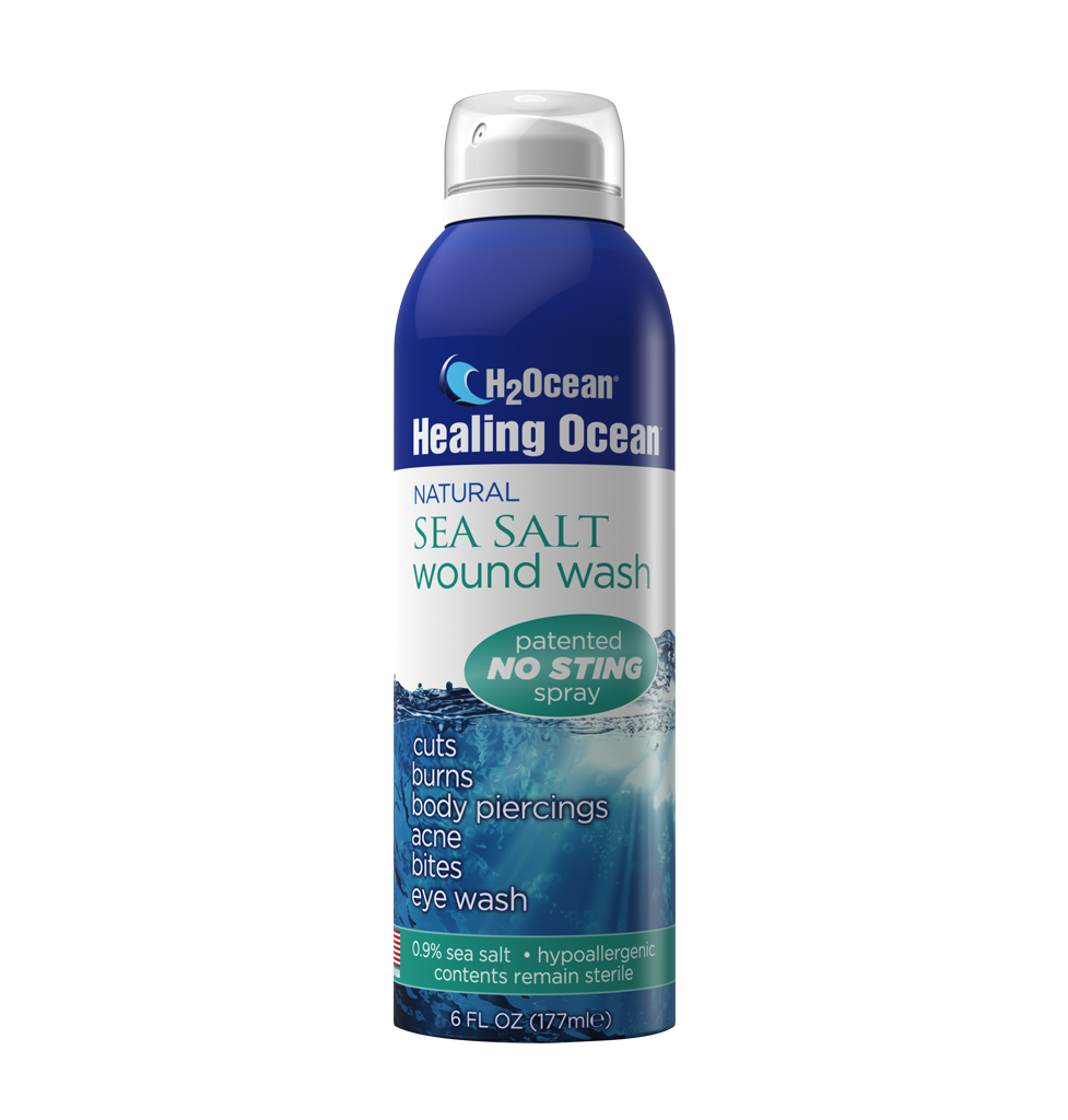 Healing Ocean Sea Salt Wound Wash - No sting spray 6oz