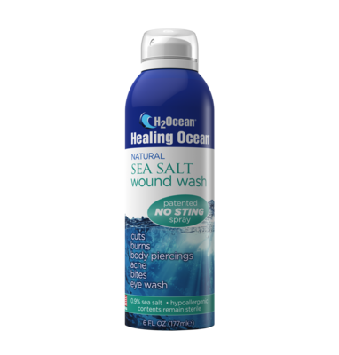 Healing Ocean Sea Salt Wound Wash - No sting spray 6oz