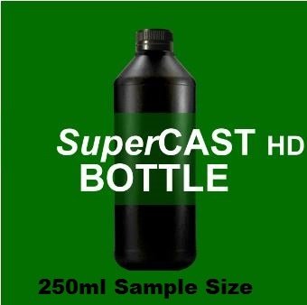 SuperCAST-HD 250ml Sample Size, Dark Green 3D UV Resin for direct casting SCHD-250