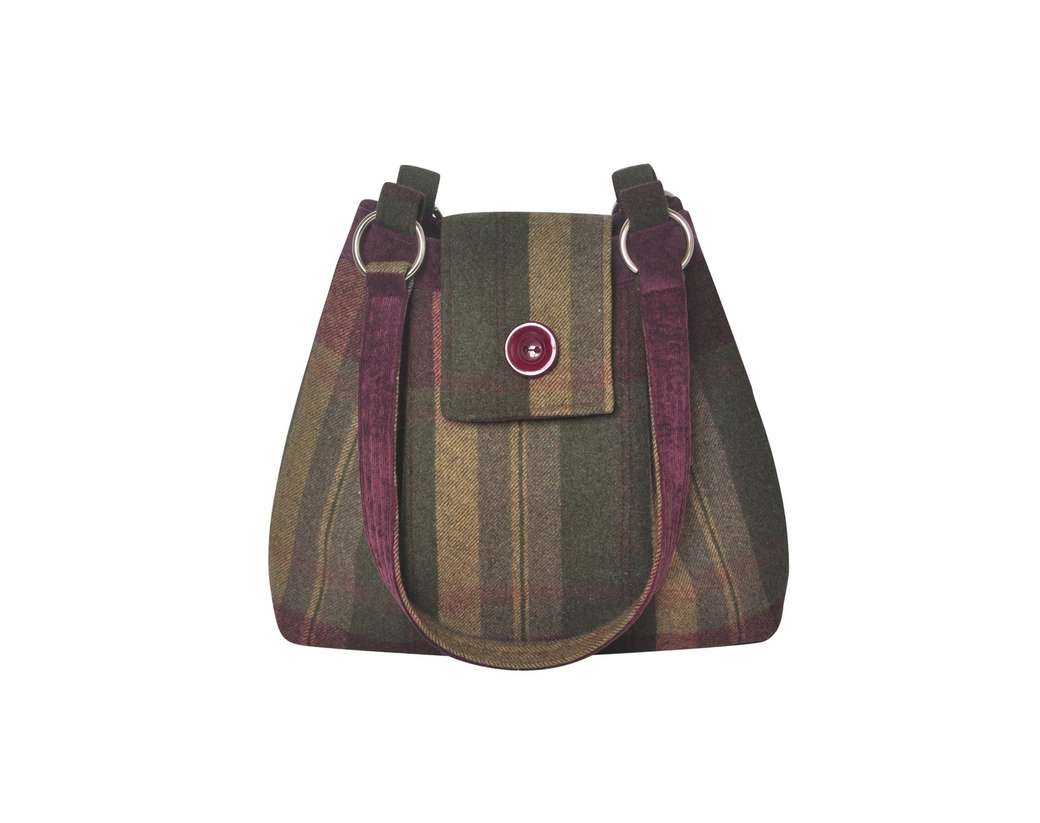 Grape Ava Tweed Handbag from Earth Squared Grape Ava Tweed Handbag from Earth Squared