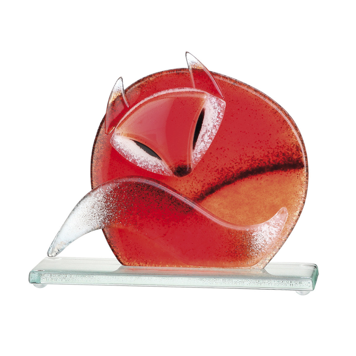 Nobile Glass Fused Glass Fox Small Nobile Glass Fused Glass Fox Small