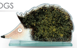 Nobile Fused Glass Hedgehog 2014-19