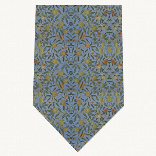 V&A William Morris Fruit Blue - Silk Tie by Fox & Chave 41881